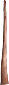 Djalu' Gurruwiwi | 167.3cm Long Yidaki made by Djalu' himself and cut by his daughter Lina. Very rough finish. Just D#!