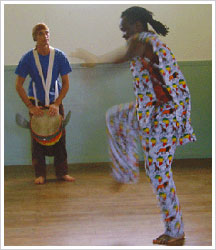 Jeremy with Mohamed
