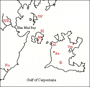 Groote Eylandt地図